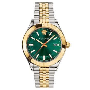 versace men's watch hellenyium|versace hellenyium green sunray.